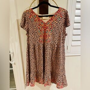 Savanna Jane Multicolor Embroidered Dress